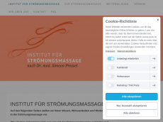 Screenshot der Domain stroemungsmassage.de
