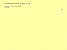Screenshot der Domain stromsparservice-bielefeld.de