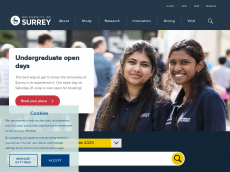 Screenshot der Domain surrey.ac.uk