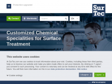 Screenshot der Domain surtec.com