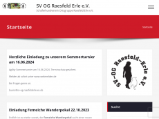 Screenshot der Domain sv-og-raesfeld-erle-ev.de