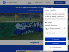 Screenshot der Domain sv-siethen.de