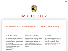 Screenshot der Domain sv-sietzsch.de