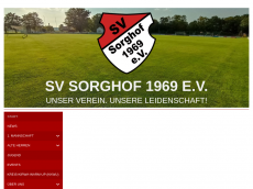 Screenshot der Domain sv-sorghof.de