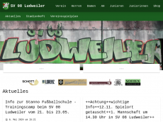 Screenshot der Domain sv08ludweiler.de