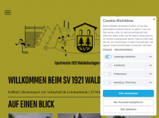 Screenshot der Domain svwaldmoessingen.de