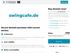 Screenshot der Domain swingcafe.de
