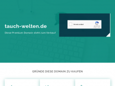 Screenshot der Domain tauch-welten.de