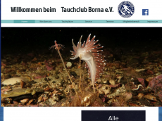 Screenshot der Domain tauchclub-borna.de