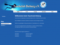 Screenshot der Domain tauchclub-dieburg.de
