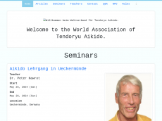 Screenshot der Domain tendoryu-aikido.de