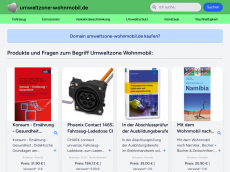 Screenshot der Domain umweltzone-wohnmobil.de