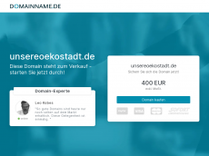 Screenshot der Domain unsereoekostadt.de