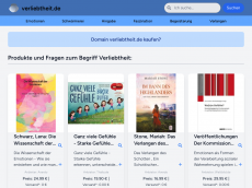 Screenshot der Domain verliebtheit.de