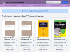Screenshot der Domain vertragsverletzungen.de