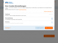 Screenshot der Domain volksbankeisenberg.de