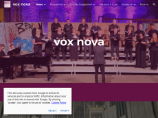 Screenshot der Domain voxnova.de