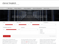 Screenshot der Domain vserver-vergleich.de
