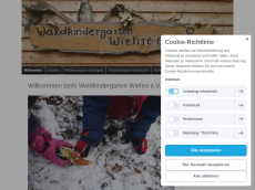 Screenshot der Domain waldkindergarten-wiehre.de