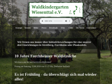 Screenshot der Domain waldkindergarten-wiesenttal.de