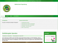 Screenshot der Domain waldschule-pbg.de