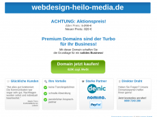 Screenshot der Domain webdesign-heilo-media.de