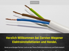 Screenshot der Domain wegener-elektrotechnik.de