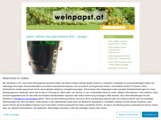 Screenshot der Domain weinpapst.wordpress.com