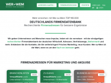 Screenshot der Domain werzuwem.de