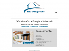 Screenshot der Domain wes-bausysteme.de