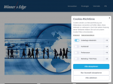Screenshot der Domain winners-edge.de