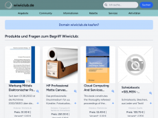 Screenshot der Domain wiwiclub.de