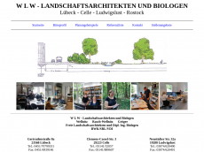 Screenshot der Domain wlw-landschaftsarchitekten.de