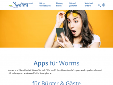 Screenshot der Domain worms-mobil.de