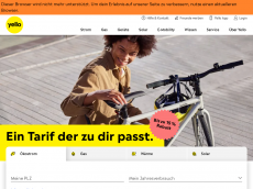 Screenshot der Domain yelloenergie.de