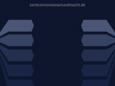 Screenshot der Domain zentrumvonwissenundmacht.de