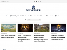 Screenshot der Domain zockerheim.de