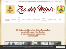 Screenshot der Domain zooderminis.de