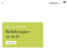 Screenshot der Domain zoodesign.de