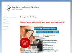 Screenshot der Domain zytologie-bensberg.de