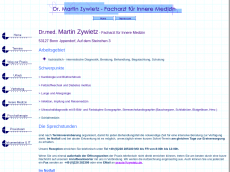 Screenshot der Domain zywietz.de