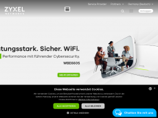 Screenshot der Domain zyxel.de