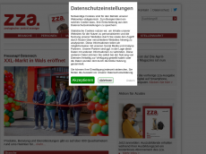 Screenshot von zza-online.de