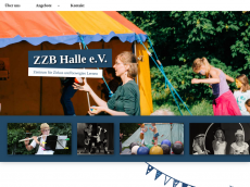 Screenshot der Domain zzb-halle.de
