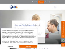 Screenshot der Domain zzb.de