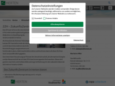 Screenshot der Domain zzh-herten.de