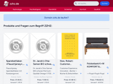 Screenshot der Domain zzhz.de
