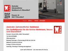 Screenshot der Domain zzn-duesseldorf.de