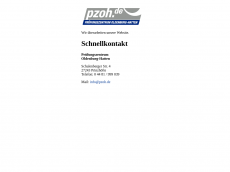Screenshot der Domain zzoh.de